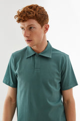 Yeşil Polo Yaka Erkek T-Shirt