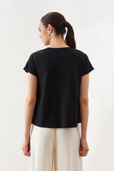 Siyah Basic Comfy T-shirt